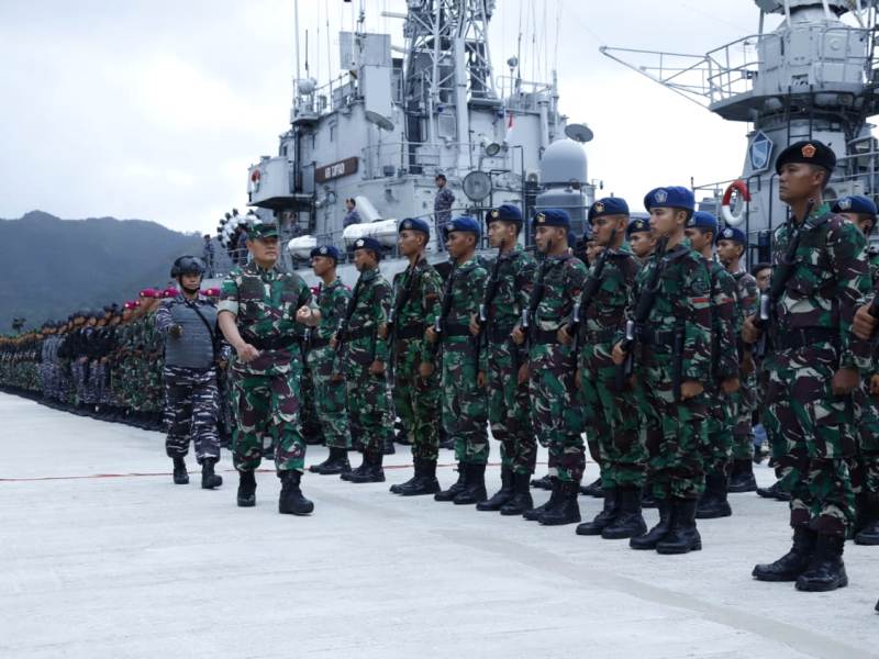 Pangkogabwilhan I Pimpin Apel Gelar Pasukan Pengamanan Laut Natuna