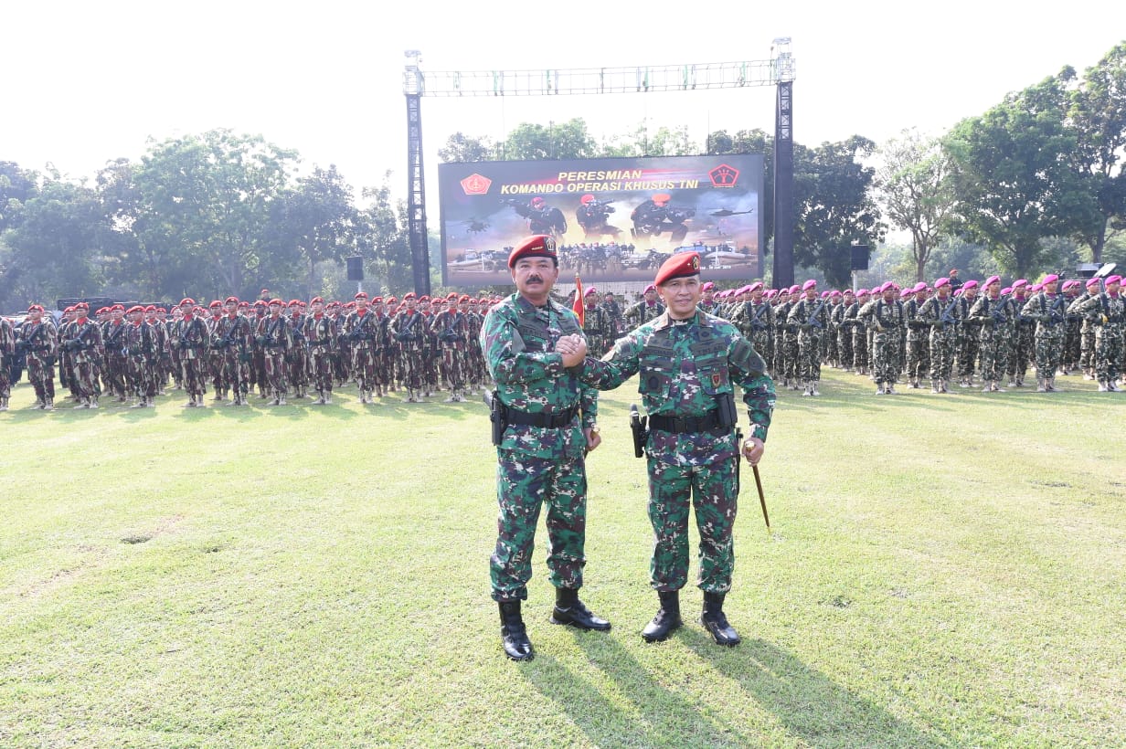 Panglima TNI meresmikan satuan Koopssus TNI