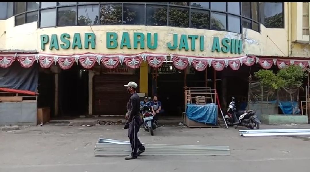 Pedagang di Pasar Baru Jatiasih direlokasi oleh Pemkot Bekasi