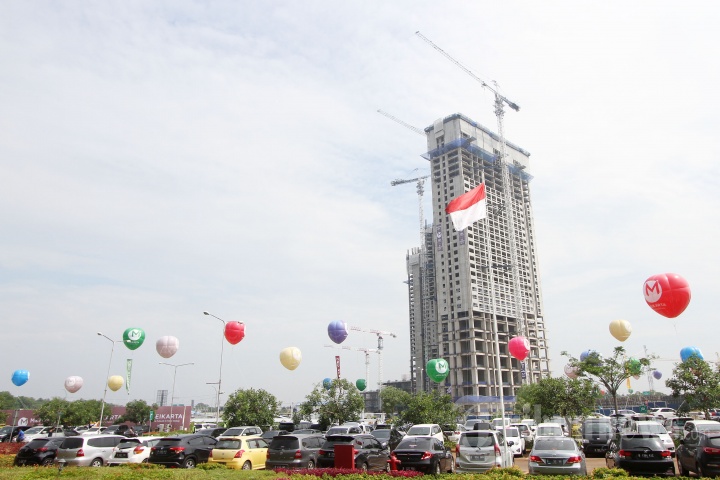 Pembangunan tower Meikarta di Kabupaten Bekasi