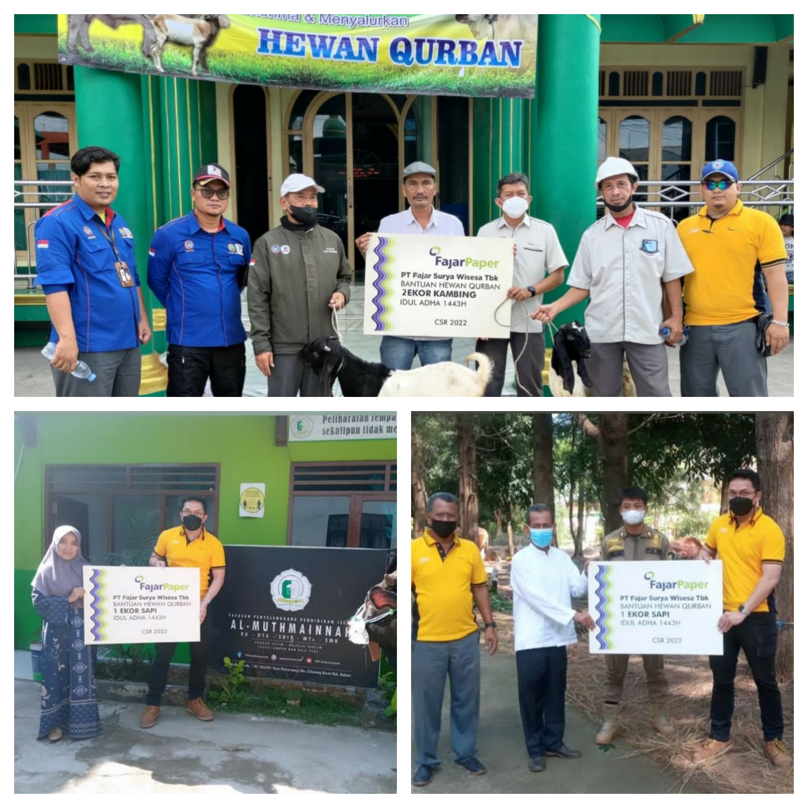 Pendistribusian hewan qurban dari FajarPaper