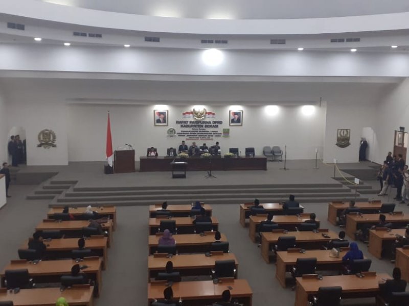 Pengambilan Sumpah Jabatan Pimpinan DPRD Kabupaten Bekasi periode 2019-2024