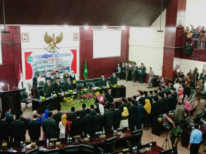 Pengambilan sumpah janji Anggota DPRD Kota Bekasi Masa Jabatan 2019-2024