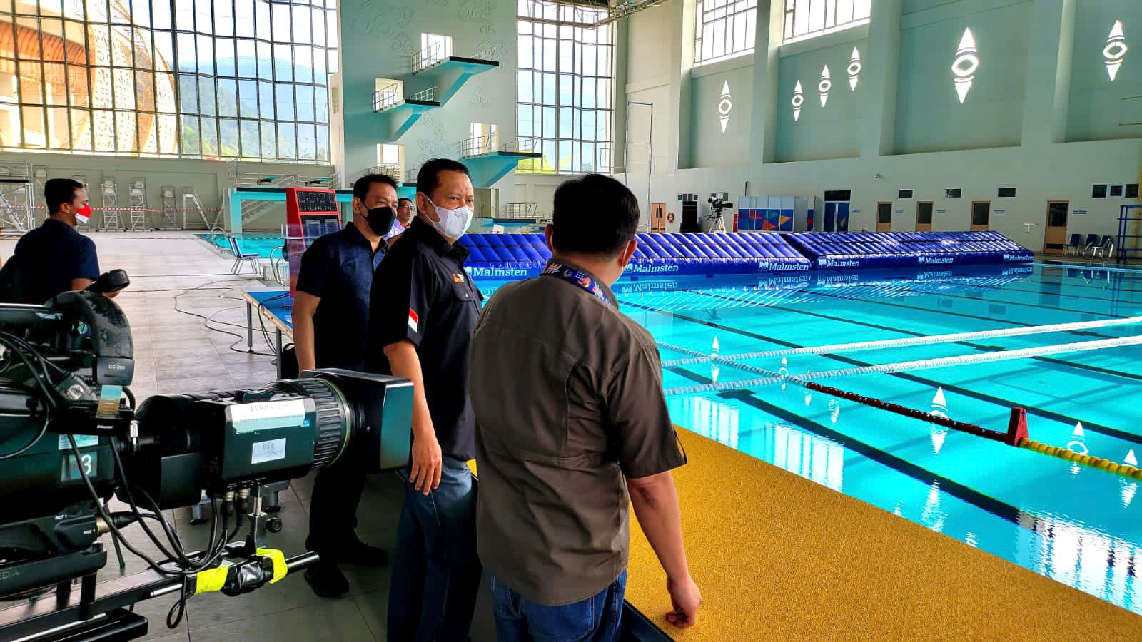 Peninjauan Stadion Aquatic Papua untuk gelaran PON