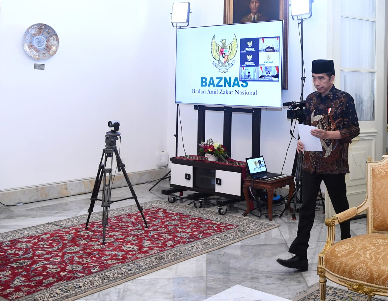 Presiden Dukung Dana Zakat BAZNAS Bantu Tangani Covid 19