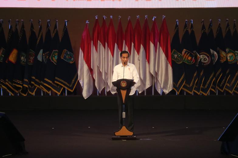 Presiden Jokowi dalam Rakornas Penanggulangan Bencana 2020