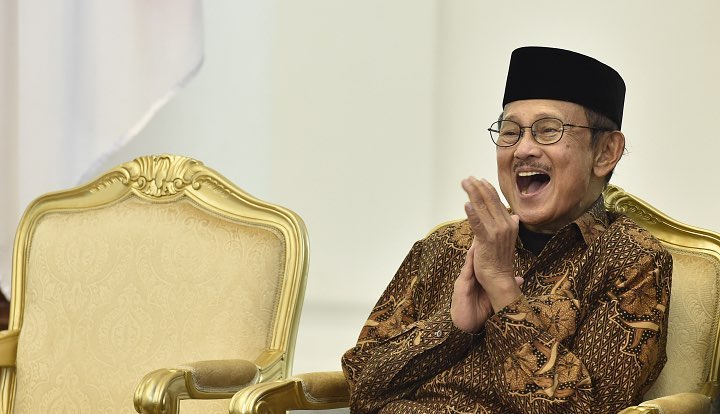 Presiden RI ketiga Bacharuddin Jusuf Habibie