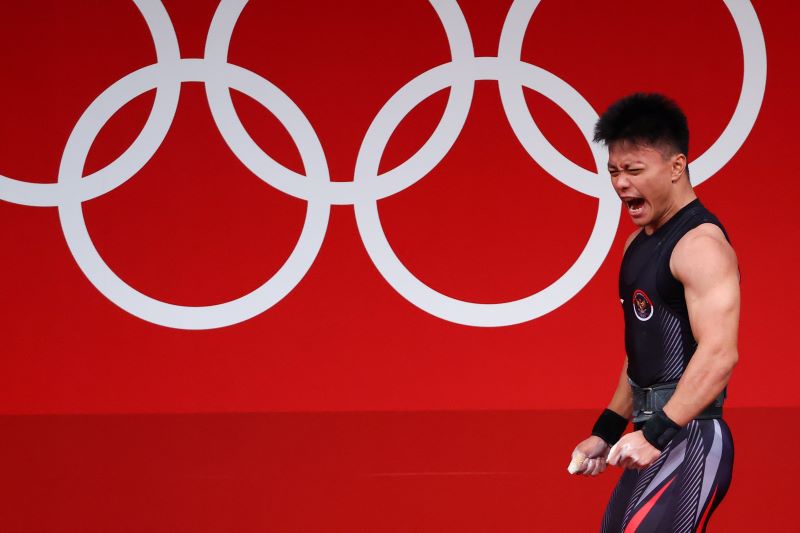 Rahmat Erwin Abdullah di Olimpiade Tokyo 2020.Foto Reuters