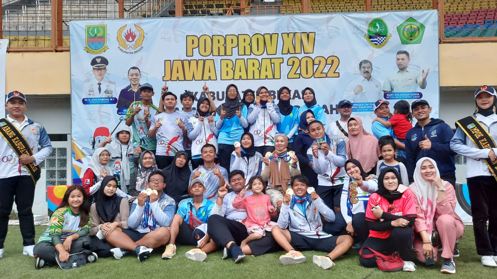 Raihan juara umum atlet panahan Kabupaten Bekasi