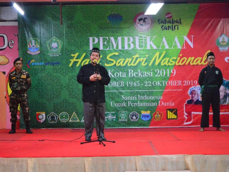 Ratusan Santri Kota Bekasi Hadir di Acara Pembukaan Hari Santri 2019