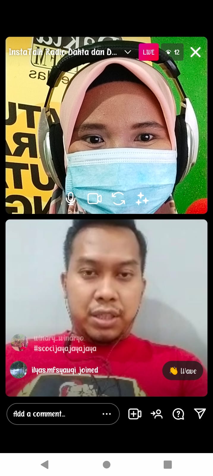 Sekjen SCOCI Chapter Kota Bekasi Dimas Ari Panggung dalam Insta Talk Dakta