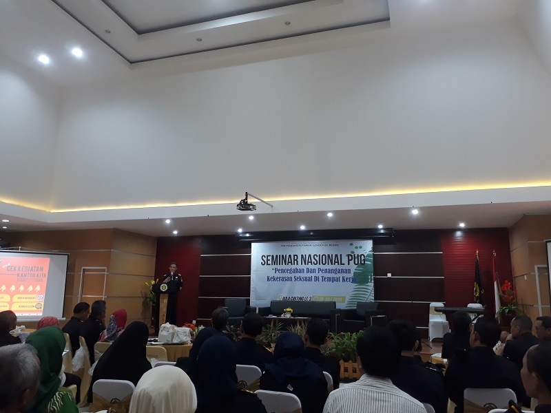 Seminar nasional dengan tema Pencegahan dan Penanganan Kekerasan Seksual di Tempat Kerja 1