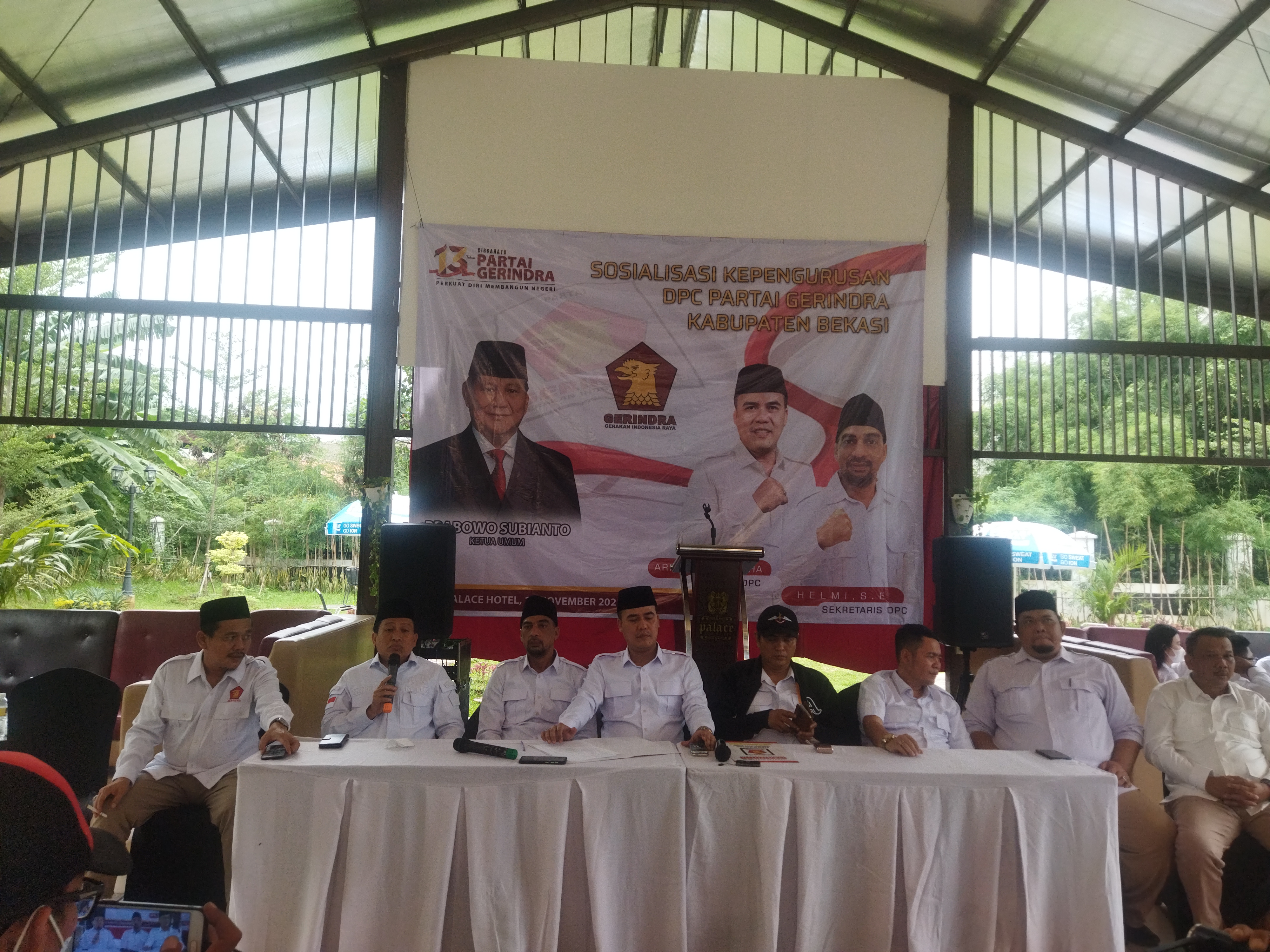 Sosialisasi kepengurusan DPC Partai Gerindra Kab Bekasi