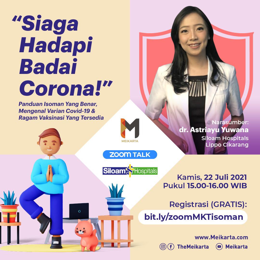 Talkshow siaga hadapi Covid 19 oleh Meikarta dan RS Siloam