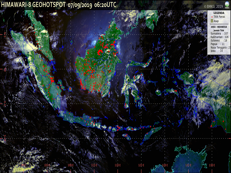 GeoHotspot Indonesia (Foto : satelit.bmkg.go.id)