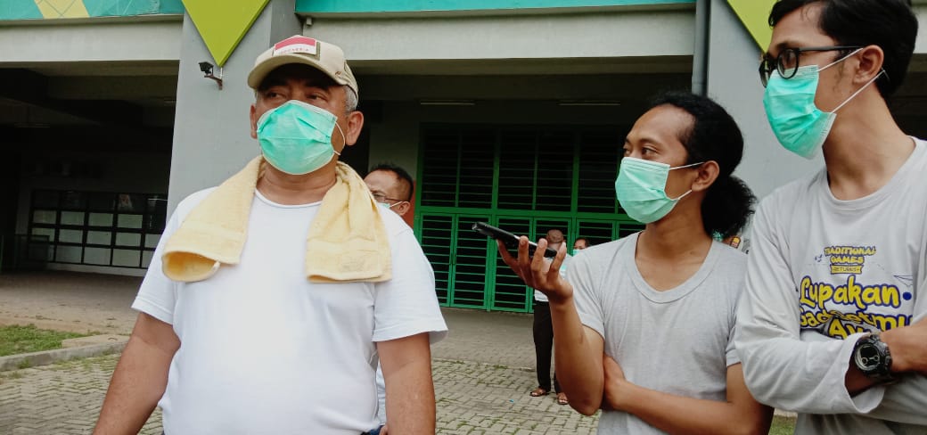 Wali Kota Bekasi Rahmat Effendi di GOR Patriot