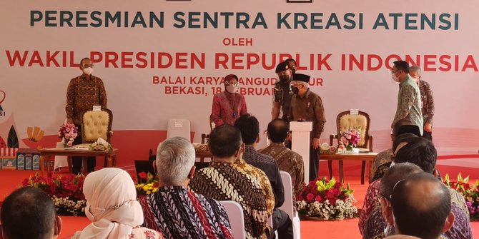 Wapres Maruf Amin di Peresmian Sentra Kreasi Atensi.c2021 Setwapres