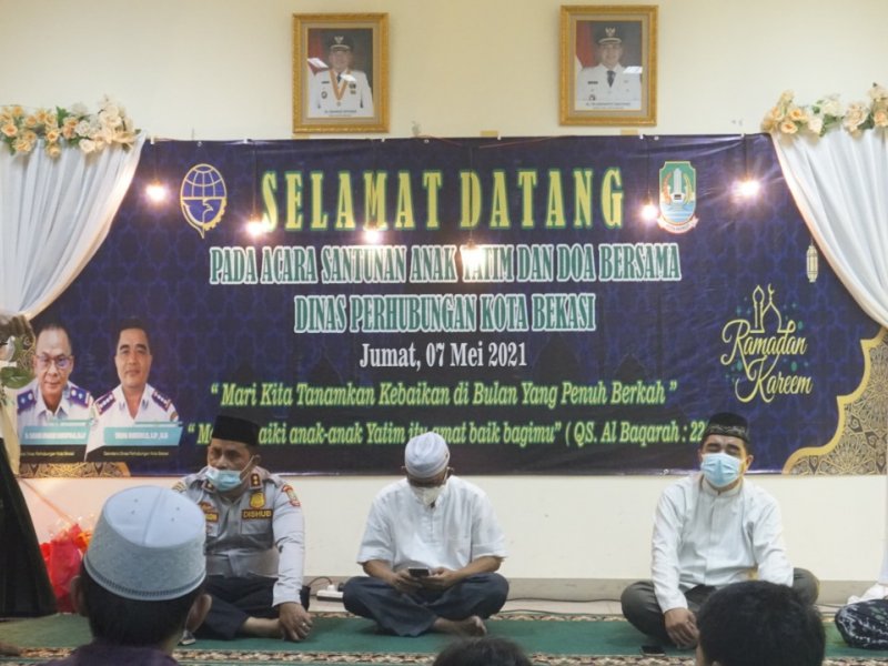 Sambut Idul Fitri, Dishub Kota Bekasi Santuni 50 Anak Yatim (7/5)