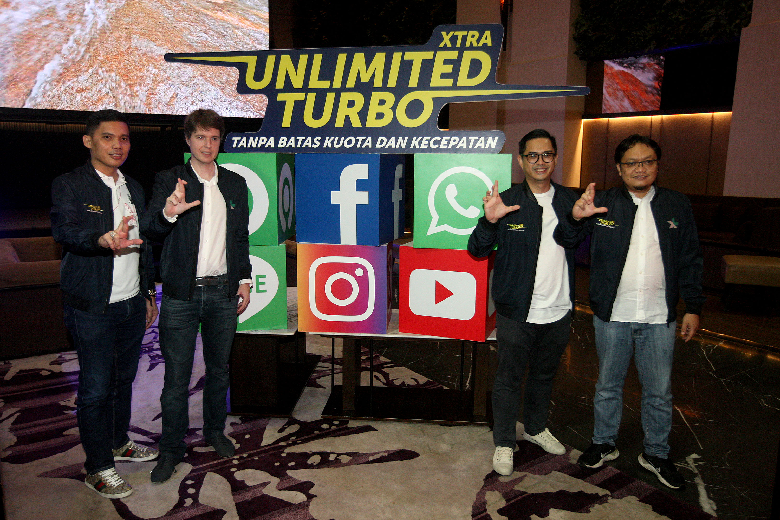 XL Axiata meluncurkan fitur Xtra Unlimited Turbo di Jakarta pada Kamis 5 Maret 2020