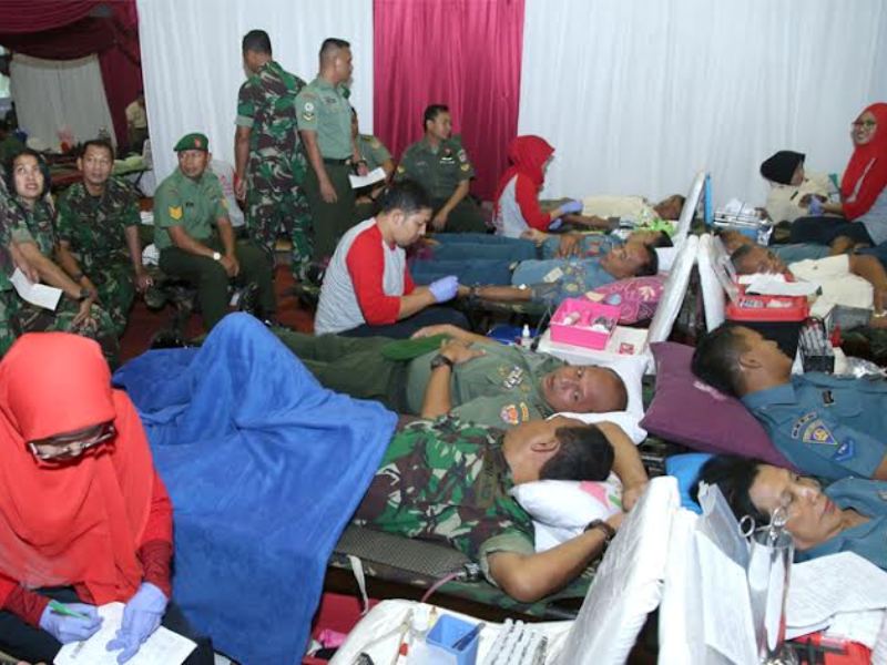 donor darah 70 th tni