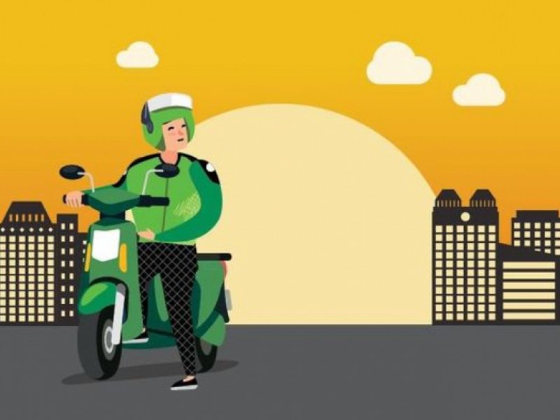 Ilustrasi ojek online