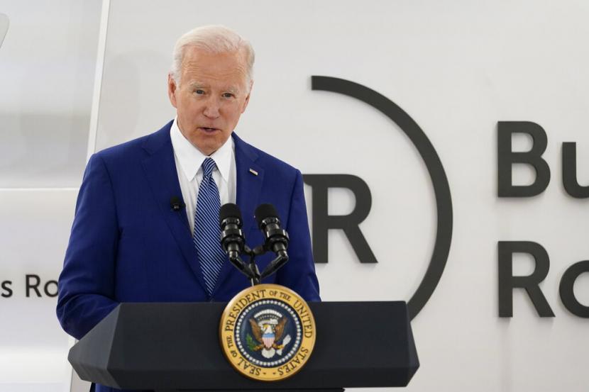 presiden as joe biden berbicara dalam pertemuan business roundtables 220322135846 301